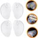 NOLITOY 4pcs Clear Gel Forefoot Cushions - Comfortable Palm Rest Inserts for Sandals & Flip-Flops | Shockproof Toe Protectors & Foot Support Insoles - Buy Online on GoSupps.com