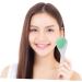 DRESSOOS Silicone face Brush Cleansing Skin Care Brush Deep Cleaning Brush Silicone Brush Manual Facial Silicone Facial cleansers Cleansing Brush Cleaning Supplies Handheld Miss Silica Gel Green 15.3x5.2cm - Buy Online on GoSupps.com