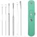 ZELLYA 6-Piece Earpick Set for Adult Home Use | Portable Keychain Spiral Ear Picking Tools - Green - Buy Online on GoSupps.com