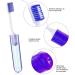 8-Piece Foldable Travel Toothbrush Set + Plastic Comb | Portable & Compact for Camping School & Home - Buy Online on GoSupps.com