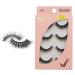 Natural Eyelashes False Eyelashes 4 Pairs 3D Imitation Water Mane Eyelashes Reusable Black G108