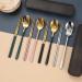 Stainless Steel Portable Tableware Student Travel to Work Spoon Chopsticks 3 Piece Set Silver - Buy Online on GoSupps.com