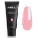 AIMEILI Nail Extension Gel 30ML Pink False Nail Gel Acrylic Gel Builder Nail Gel UV LED Nail Enhancement Gel Nail Thickening for DIY Salon Nail Art Design 041