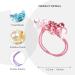 BasicSense Beads Double Elastic Bobbles Ponytail Holder Hair Ties Band for Girl Kids Hair Accessories Pink - Buy Online on GoSupps.com