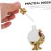 MUSISALY 1pc Peacock Essential Oil Bottle Perfume Dropper Bottle Home Perfume Bottle Glass Perfume Bottle Liquid Dispenser Glass Empty Holder Empty Perfume Bottle Women Perfume Bottle 3.1x10.5cm Golden - Buy Online on GoSupps.com