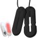 KOOMAL Telescopic Electric Shoe Dryer with 3 Gear Timer 360 Degree Quick Drying for Boots Gloves Shoes Socks in Winter/Rainy Days Portable Shoe Heater Warmer for Eliminating Odors (UK Plug) Black
