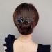 LONGLUAN Rhinestone Flower Hair Clip Elegant Lazy Hair Curler Elegant Meatball Head Hair Anti-Slip Hairpins Reusable Spiral Hair Braid Braiding Clips DIY Hair Styling Accessories (Green) - Buy Online on GoSupps.com