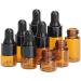 VASANA 1ml Empty Refillable Amber Dropper Bottles - 24 Pack for Essential Oils | Eco-Friendly & Durable - Buy Online on GoSupps.com