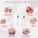 URAQT Handheld UV Nail Lamp - Rechargeable USB Nail Dryer with LED Screen and Timer | Portable Gel Nail Light for Women - Buy Online on GoSupps.com