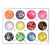 Minejin Nail Art Glitter Foil Slice Glass Broken Piece Stickers - 12 Colors Decal Tips - Buy Online on GoSupps.com