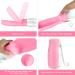 JOPHEK 300ml Portable Pet Drinking Bottle - Leakproof 180 Foldable Dog & Cat Water Bottle with Activated Carbon Filter for Travel & Camping - Pink - Buy Online on GoSupps.com