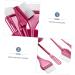 DOITOOL 1 Set Hairdressing Tool Hair Dye Tools Empanada Maker Color Hair Dye Hair Applicator Brush Mixing Tint Bowl Hair Dye Brush Hair Coloring Tool Dedicated Abs Red - Buy Online on GoSupps.com