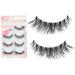 Bluelans 5 Pairs Soft Long Black Cross False Eyelashes Makeup Eye Lash Extension - Buy Online on GoSupps.com
