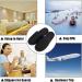 Portable Travel Foldable Slippers Open Toe Hotel Spa Slippers Cotton Non-Disposable Guests Slippers Business Trip Flight Slippers with Pouch Indoor House Shoes Anti-Skid Footwear Fit Men and Women 6.5 UK Black - Buy Online on GoSupps.com