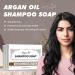 2PCS Argan Oil Shampoo Bar Strengthen Hair Gentle Cleansing Smooths Frizz Shampoo Bar Refreshing Oil Control Hair Treatment - Buy Online on GoSupps.com