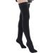 DERCLIVE Compression Stockings for Thighs - 23-32 mmHg Dotted Silicone Socks for Improved Blood Circulation - Black - Soft & Comfortable - Buy Online on GoSupps.com