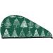 Christmas Trees Microfiber Hair Towel - Super Absorbent Coral Velvet Wrap for Long Curly & Thick Hair | Quick Dry for Women - Buy Online on GoSupps.com