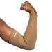 Senston Arm Support - Compression Arm Sleeve for Tendonitis and Arthritis - All Sports for Men/Women/Youth Compression Breathable Sweat Absorbent Beige L