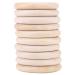 Garosa Wood Teething 10Pcs Wood Teething Rings Baby Infant Teether Wooden Bracelet DIY Craft Pacifiers Teethers Teething Relief Baby Wooden Teether Accessories Pendant Connector