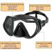 WACOOL Professional Snorkeling Diving Set with Anti-Fog Glass - Adults Black - Buy Online on GoSupps.com