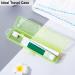 Yeeco Transparent Green Toothbrush Case - 2 Pack Travel Size Holder for Easy Travel | Portable & Lightweight Travel Toothbrush Case - Buy Online on GoSupps.com