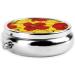 Pretty Poppy Flowers Round Pill Box | 3 Compartment Mini Decorative Travel Medicine Organizer - Buy Online on GoSupps.com