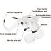 JMH Head Magnifier, Rechargeable Hands Free Headband Magnifying Glass with 2 Led,Professional Jeweler's Loupe Light Bracket and Headband are Interchangeable USB-Rechargeable - Buy Online on GoSupps.com