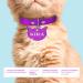 Ibera Gifts - Personalized Engraved Cat Head Collar Name Tag Medallion for Small to Large Cats - Customizable Purple Plaque | Perfect Gift for Cat Lovers - Buy Online on GoSupps.com