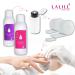 LALILL 2-Pieces Dispenser Pump Set - 200ml White Liquid Pump Bottles for Nail Polish & Manicure Remover - International Shipping Available - Buy Online on GoSupps.com