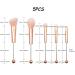 Premium Beaded Rose Gold Makeup Brush Set for Women - DIY Faux Fiber Brushes for Eyeshadow Concealer Eyebrow & Contour - Perfect Makeup Supplies - Buy Online on GoSupps.com