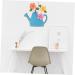 Zerodeko Floral Decor Pendant Art Decorative Backyard Ornament Iron Flower Pastoral Front Courtyard Novel Wall Yard Blue 28x27.5cm - Buy Online on GoSupps.com