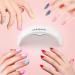 Melodysusie Mini Pocket UV LED Nail Lamp - Portable Gel Nail Light for Fast Curing | 2 Timers, Manicure Nail Dryer for Home & Travel - White - Buy Online on GoSupps.com