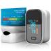 Fingertip Pulse Oximeter O2 Pulse Oximeter Finger Blood Oxygen Saturation Monitor Oxygen Meter with Batteries & Lanyard Oximetry for Sports Aviation Use Only