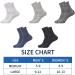 Thickened Bamboo Diabetic Socks for Men & Women - Non-Binding Extreme Wide Design - Medium Black - Buy Online on GoSupps.com
