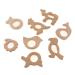 Tenlacum Natural Beech Wood Teething Ring - BPA Free 15 Pack | Eco-Friendly Baby Teething Toy for International Shipping - Buy Online on GoSupps.com