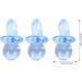 200pcs Acrylic Pacifier Baby Nipples - Baptism & Birthday Gift Decorations (Blue) - High Gloss Transparent - Buy Online on GoSupps.com