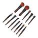 Travel Makeup Brush Set - 12PCS Synthetic Fibre Brushes for Blending Highlighting & Contouring | Compact & Portable  - Buy Online on GoSupps.com