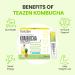 TEAZEN Lemon Flavor 30 Stick Pack Kombucha Powder Drink Mix (Lemon 30 Sticks x 1.76oz) - Buy Online on GoSupps.com