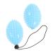 Tovinanna 2st Ball with rope handle footpoint ball hand exercise balls handle handheld hand massage ball handball handle handle strainer hand silicone finger handle ball fitness stud handball
