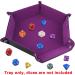SIQUK Double Sided Dice Tray - Folding Hexagon PU Leather and Velvet Holder - Buy Online on GoSupps.com