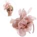 FRCOLOR Fascinator Feather Headband / Clip Party Wedding Royal Ascot Races Hair Accessories Headdress (Nude Pink) - Buy Online on GoSupps.com