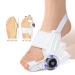 Ymiko Hallux Valgus Corrector - Adjustable Silicone Toe Straightener for Overlapping Toe Relief (Black Buckle) - Buy Online on GoSupps.com