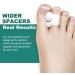 Decproch Toe Spreader - 12 Silicone Toe Separators for Overlapping Toes & Friction Relief - Unisex Comfort Solution in White - Buy Online on GoSupps.com