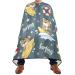 Waterproof Barber Cape -Cute Bear Surfing Cheetah Haircut Bib for Men Unisex Hair Cutting Cape(8rp1a)