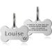 ID Tag Small Large Personalised ID Tag for Pet Dog Doggy Cat Kitten Kitty Puppy Engraved Dog ID Tag (Silver Bone) - Buy Online on GoSupps.com