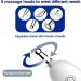 X & Z-XAoy Electronic Acupuncture Pen - 2 Massage Heads for Pain Relief & Meridian Energy Healing - Rechargeable Wireless Device - Buy Online on GoSupps.com