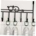 PRETYZOOM College Essentials 7 Door Hook s Woodsy Decor Hangers for Clothes Towel Hook Iron Hook Shelf Hanging Office 42X22CM Black - Buy Online on GoSupps.com