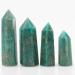 1pc 75mm-85mm Natural Polished Green Stone Point Crystal Suitable for Home Crystals Raw Stones and Minerals - Buy Online on GoSupps.com