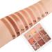AMY'S DIARY Dark Brown Eyeshadow Palette - Copper Glitter Matte Shimmer Eye Makeup for Hazel Eyes | Waterproof & Long Lasting - Buy Online on GoSupps.com