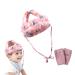 Protective cap for children adjustable protective helmet adjustable protective helmet for the head breathable baby head protection protective helmet anti -collision baby helmet baby protective helmet breathable pink forest